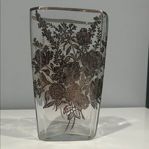 Vintage silver overlay vase